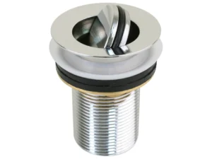 Scandvik Sink Drain w/Flip Stopper - Chrome Plated Brass