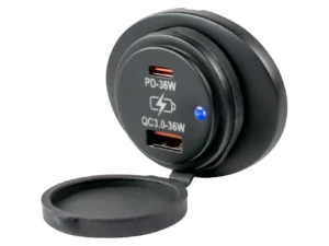 Sea-Dog Oval Surface Mount USB 3.0 & USB-C Power Socket