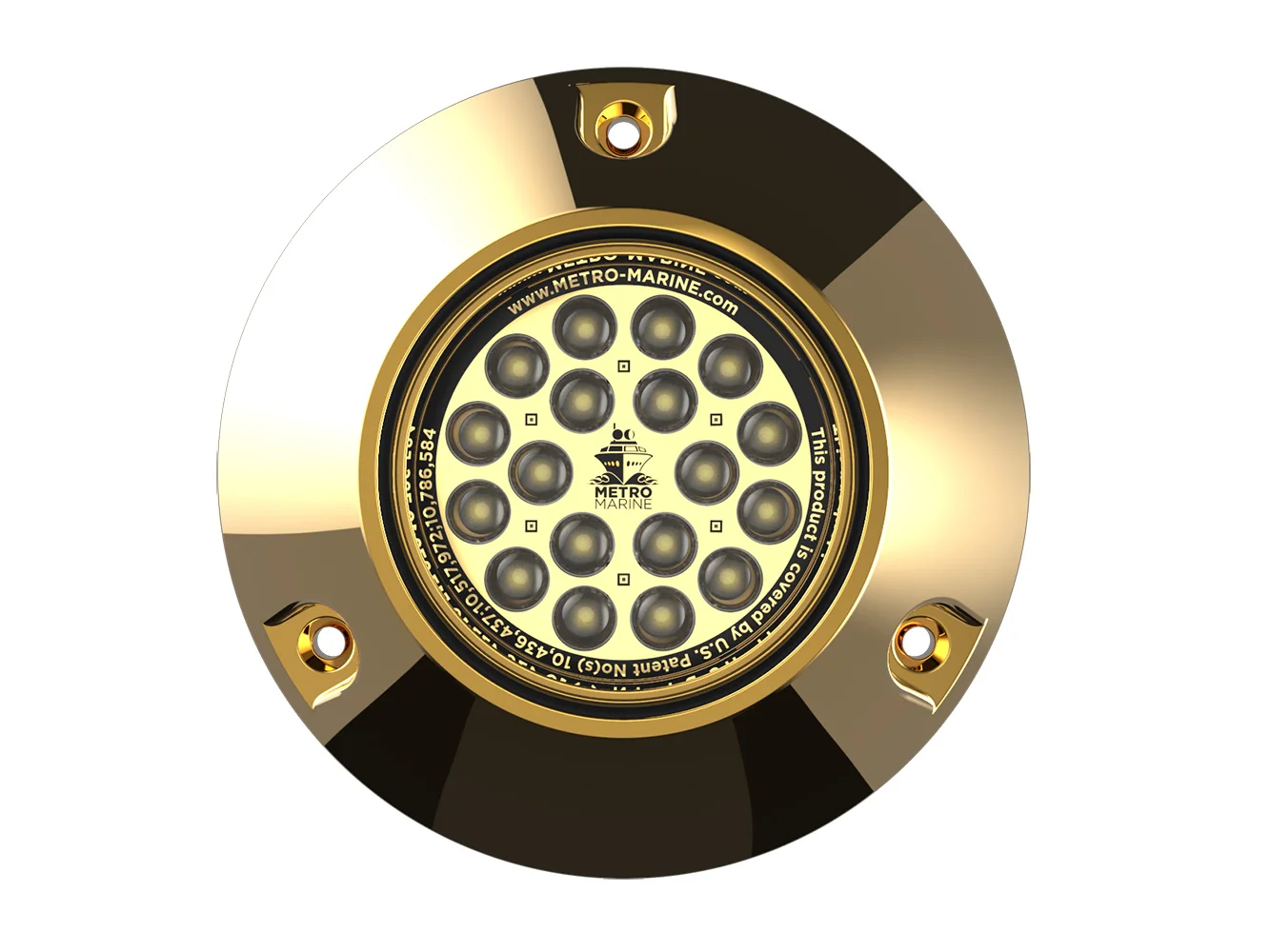 Metro Marine High-Output Submersible Underwater Light w/Intelligent Monochromatic LED's - White, 90° Beam