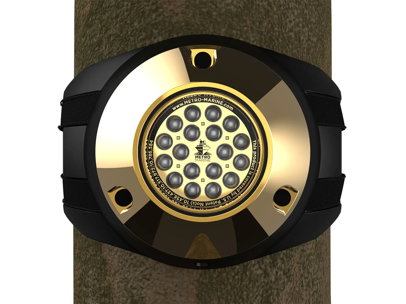 Metro Marine High-Output Piling Mount Underwater Light w/Intelligent Monochromatic LED's - Blue, 90° Beam