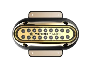 Metro Marine High-Output Elongated Surface Mount Light w/Intelligent Monochromatic LED's - Aqua, 45° Beam