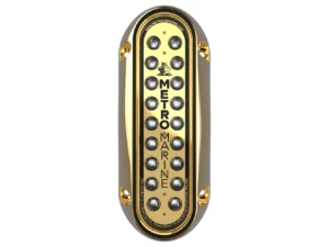 Metro Marine High-Output Elongated Vertical Mount Light w/Intelligent Monochromatic LED's - Green, 45° Beam