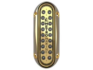 Metro Marine High-Output Elongated Vertical Mount Light w/Intelligent Monochromatic LED's - Green, 90° Beam