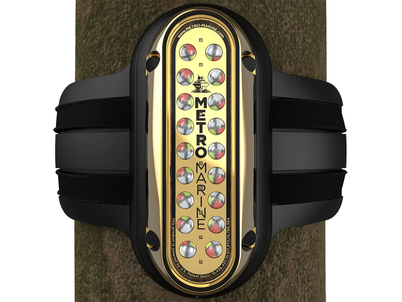 Metro Marine High-Output Vertical Piling Mount Light w/Intelligent Full Spectrum LED's - RGBW, 45° Beam