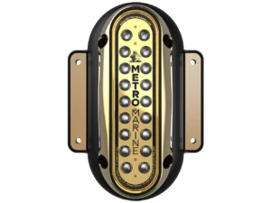 Metro Marine High-Output Vertical Surface Mount Light w/Intelligent Monochromatic LED's - Aqua, 45° Beam