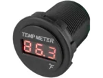 Sea-Dog Round Red LED Temperature Meter