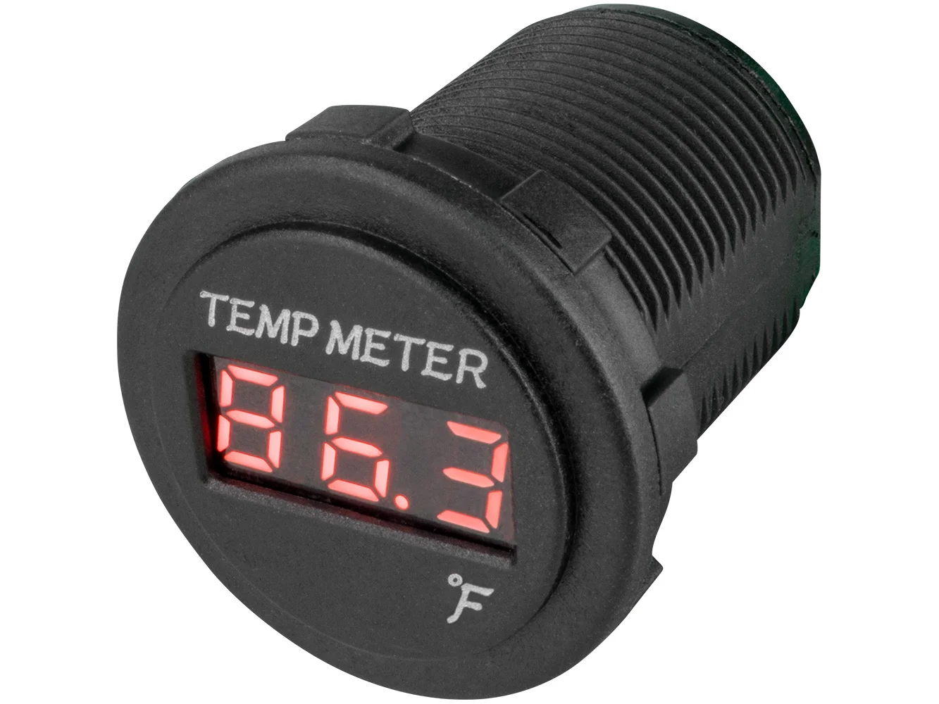Sea-Dog Round Red LED Temperature Meter