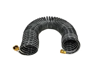 Trident Marine Coiled Wash Down Hose w/Brass Fittings - 15'