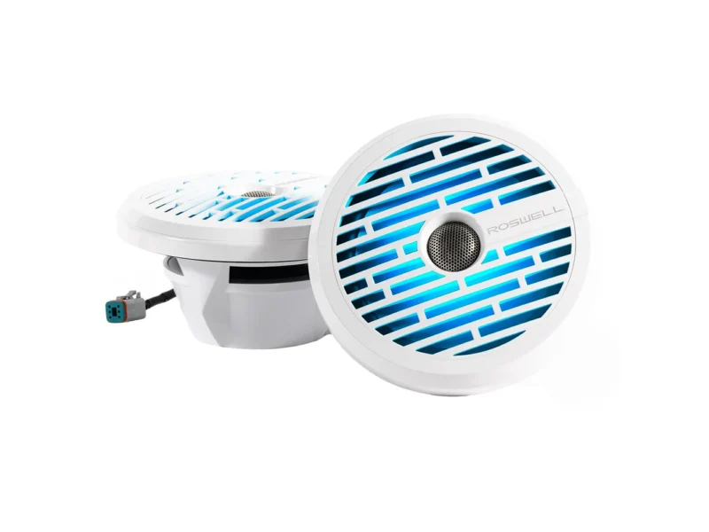 Roswell R1 8” Marine Speakers - White - 100W RMS & 200W Peak Power