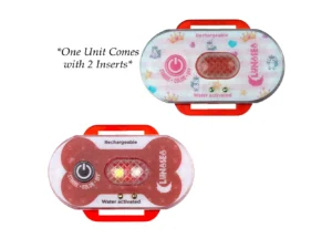 Lunasea Child/Pet Safety Water Activated Strobe Light - Red Case, Blue Attention Light
