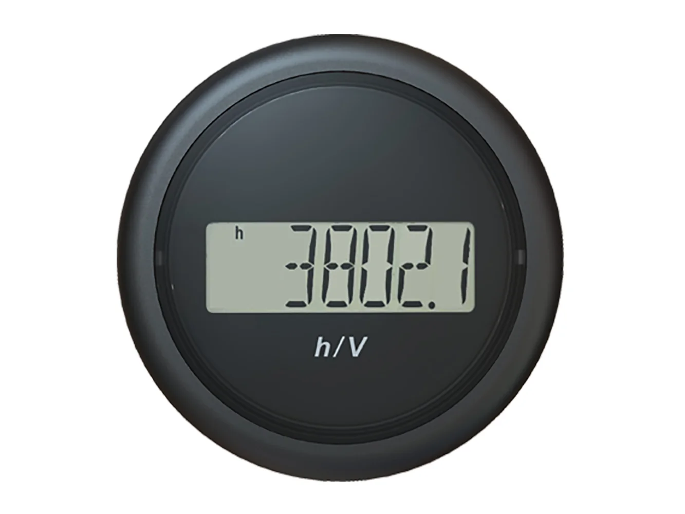 Veratron 52MM (2-1/16") ViewLine Hour Counter-Voltmeter - Black