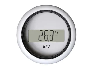Veratron 52MM (2-1/16") ViewLine Hour Counter-Voltmeter - White