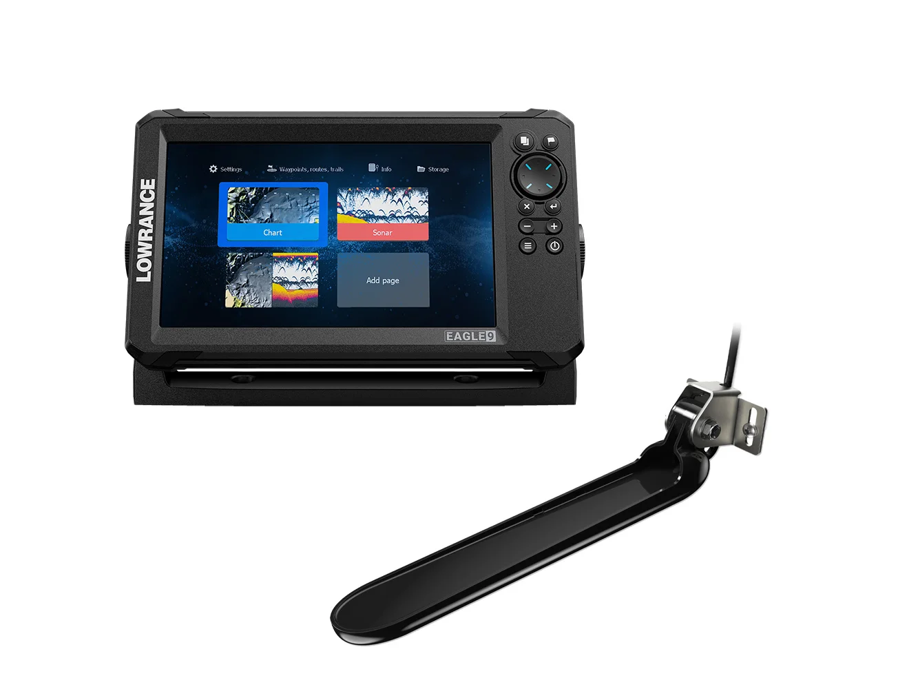 Lowrance Eagle 9 w/TripleShot T/M Transducer & Discover OnBoard Chart