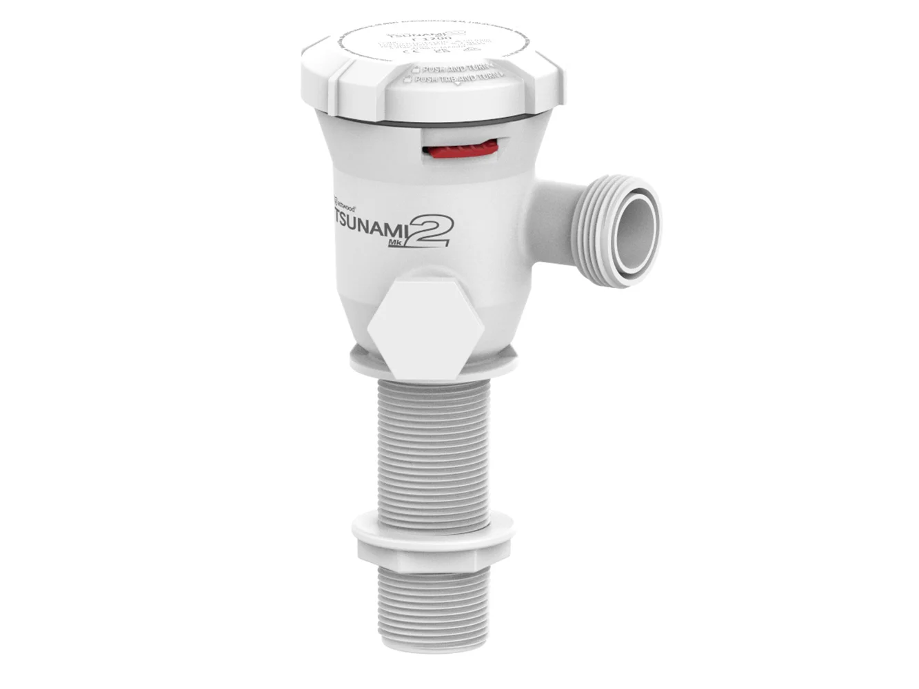 Attwood Tsunami Mk2 T1200 Aerator - 12V - Straight Inlet