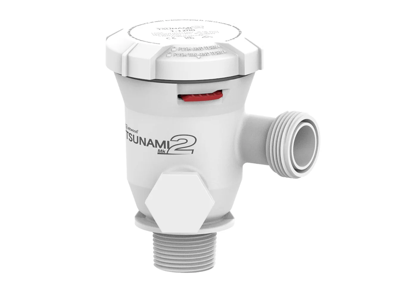 Attwood Tsunami Mk2 T1200 Aerator - 12V - 1" NPT Inlet