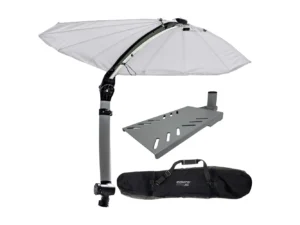 TACO ShadeFin Mini w/White Fabric - Bag & Swivel Seat Mount Kit