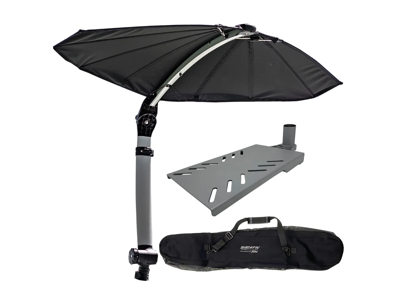TACO ShadeFin Mini w/Black Fabric - Bag & Swivel Seat Mount Kit