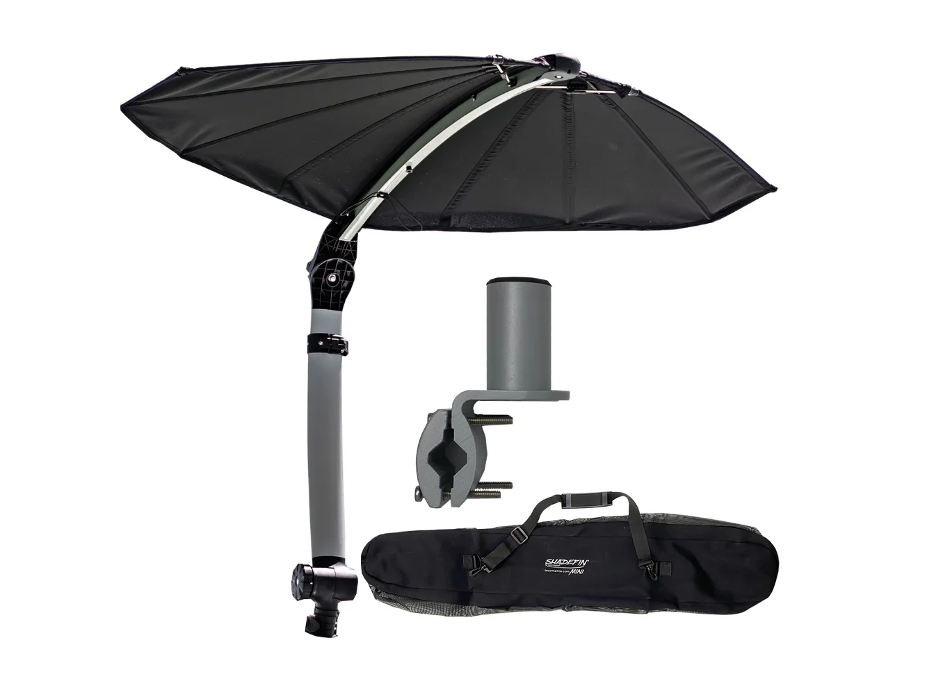 TACO ShadeFin Mini w/Black Fabric - Bag & Square Rail Mount Kit