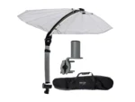 TACO ShadeFin Mini w/White Fabric - Bag & Round Rail Mount Kit