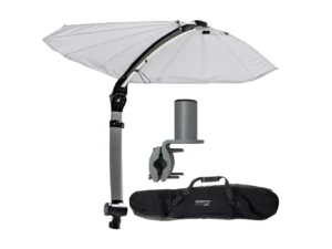 TACO ShadeFin Mini w/White Fabric - Bag & Round Rail Mount Kit