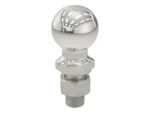 CURT 2-5/16" Trailer Ball - 1" x 2-1/8" Shank - 7,500 lbs - Stainless Steel