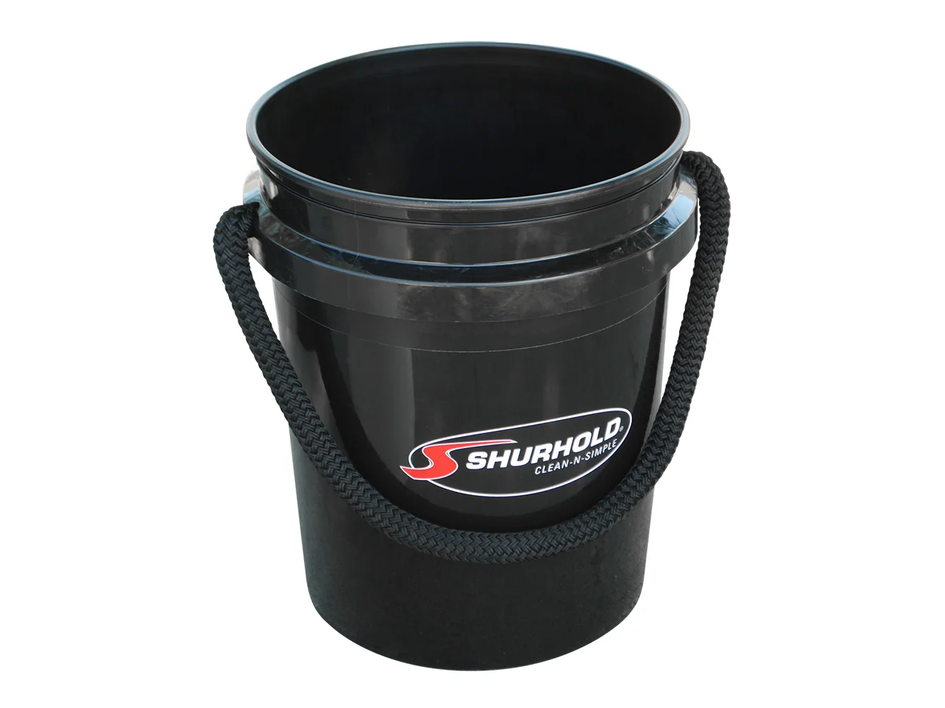 Shurhold World's Best Rope Handle Bucket - 5 Gallon - Black