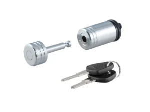 CURT Coupler Lock - 1/4" Pin - 7/8" Latch Span - Barbell - Chrome