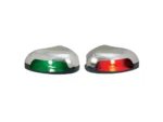 Perko Red/Green Horizontal Mount Side Light - Pair - Stainless Steel