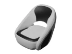 TACO Caladesi Smooth Bucket Seat - White/Black