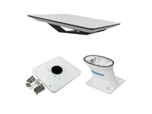 KVH Starlink Flat Panel Kit w/5" Seaview Pedestal Mount & ADASTLKA Starlink Top Plate