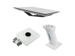 KVH Starlink Flat Panel Kit w/10" Seaview Pedestal Mount & ADASTLKA Starlink Top Plate