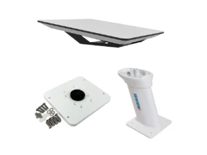 KVH Starlink Flat Panel Kit w/10" Seaview Pedestal Mount & ADASTLKA Starlink Top Plate