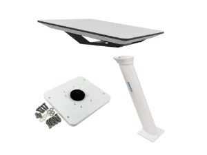 KVH Starlink Flat Panel Kit w/24" Seaview Pedestal Mount & ADASTLKA Starlink Top Plate