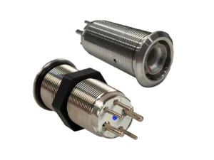 Bluewater 19mm Inrush Push Button Switch Off/On/On - Blue/Green/Red LED - Switch Body Only