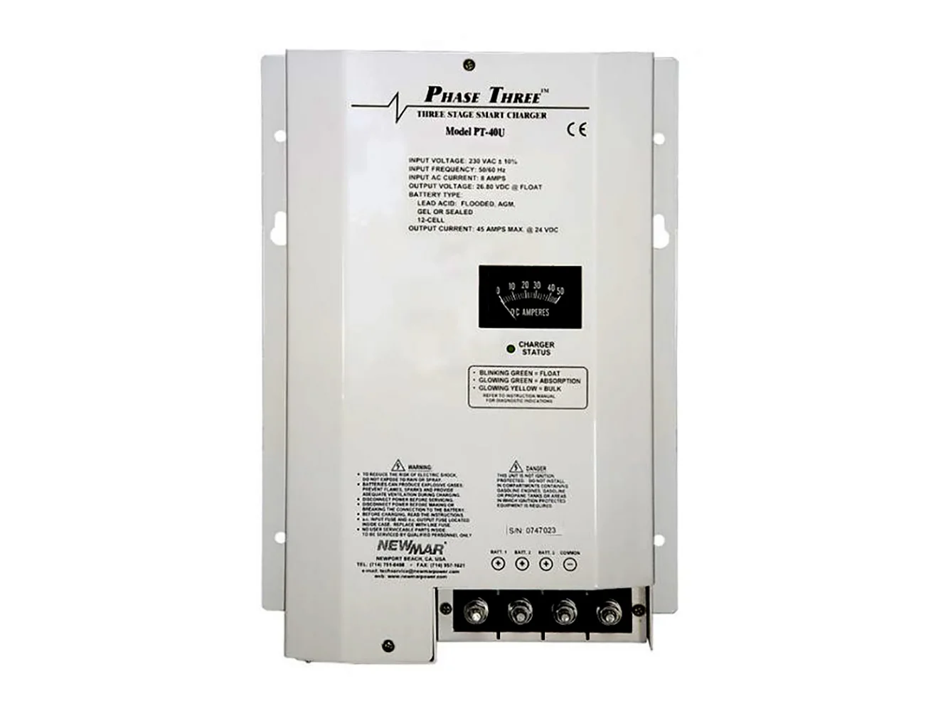 Newmar PT-40U Battery Charger
