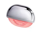 Hella Marine Easy Fit Step Lamp - Red w/Chrome Cap