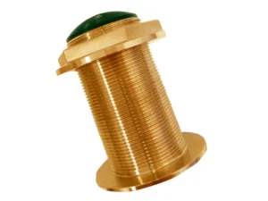 Echonautics Bronze Low-Profile Thru-Hull Medium-Frequency CHIRP Transducer - 300W, 18° Tilt, 95-155kHz