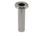 C.E. Smith 70 Series Standard Flush Mount Rod Holder - 0 Degree - Stainless Steel - Cast Bottom - Black Liner