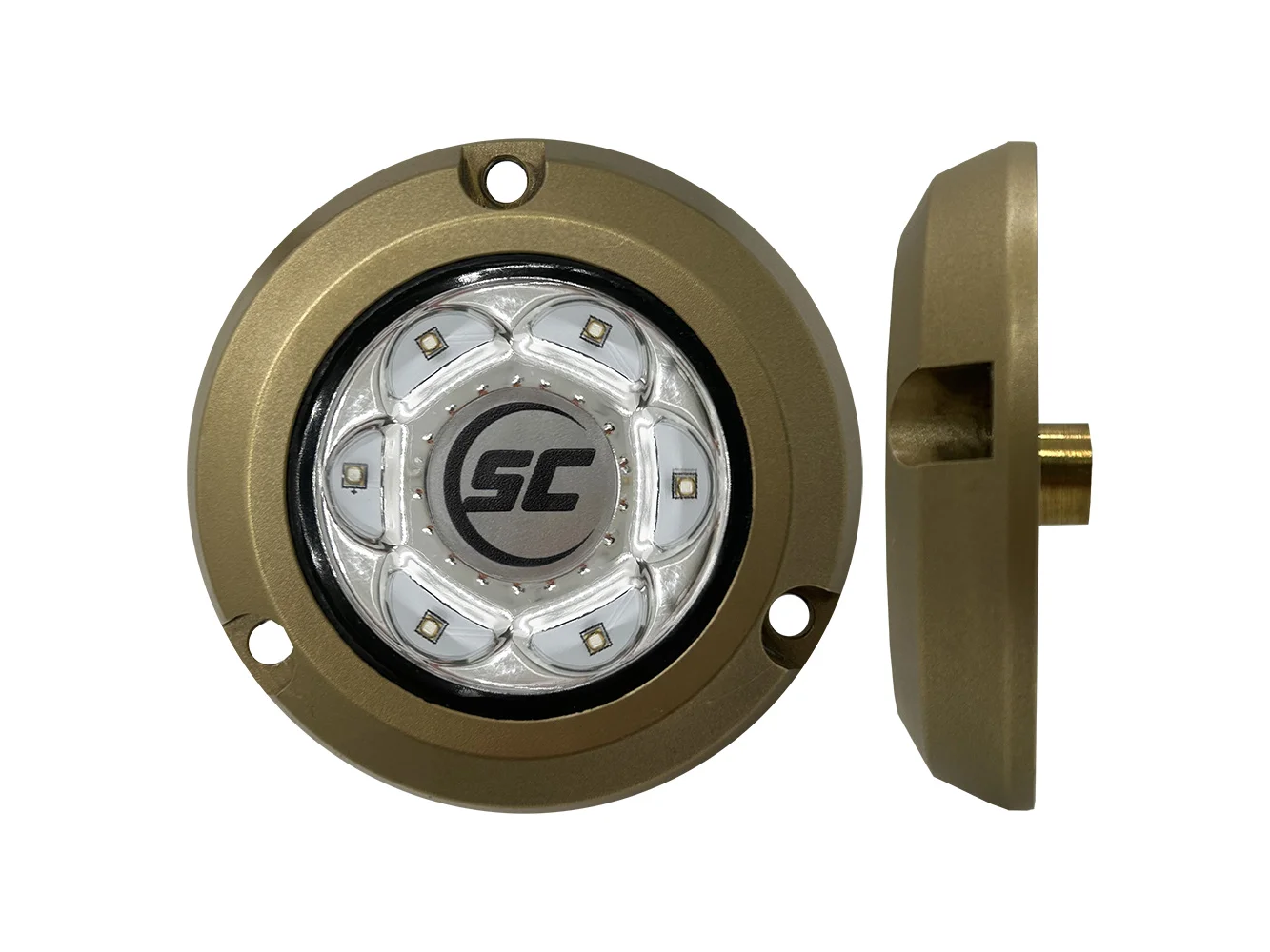 Shadow-Caster SC2 Series Bronze Surface Mount Underwater Light - Great White