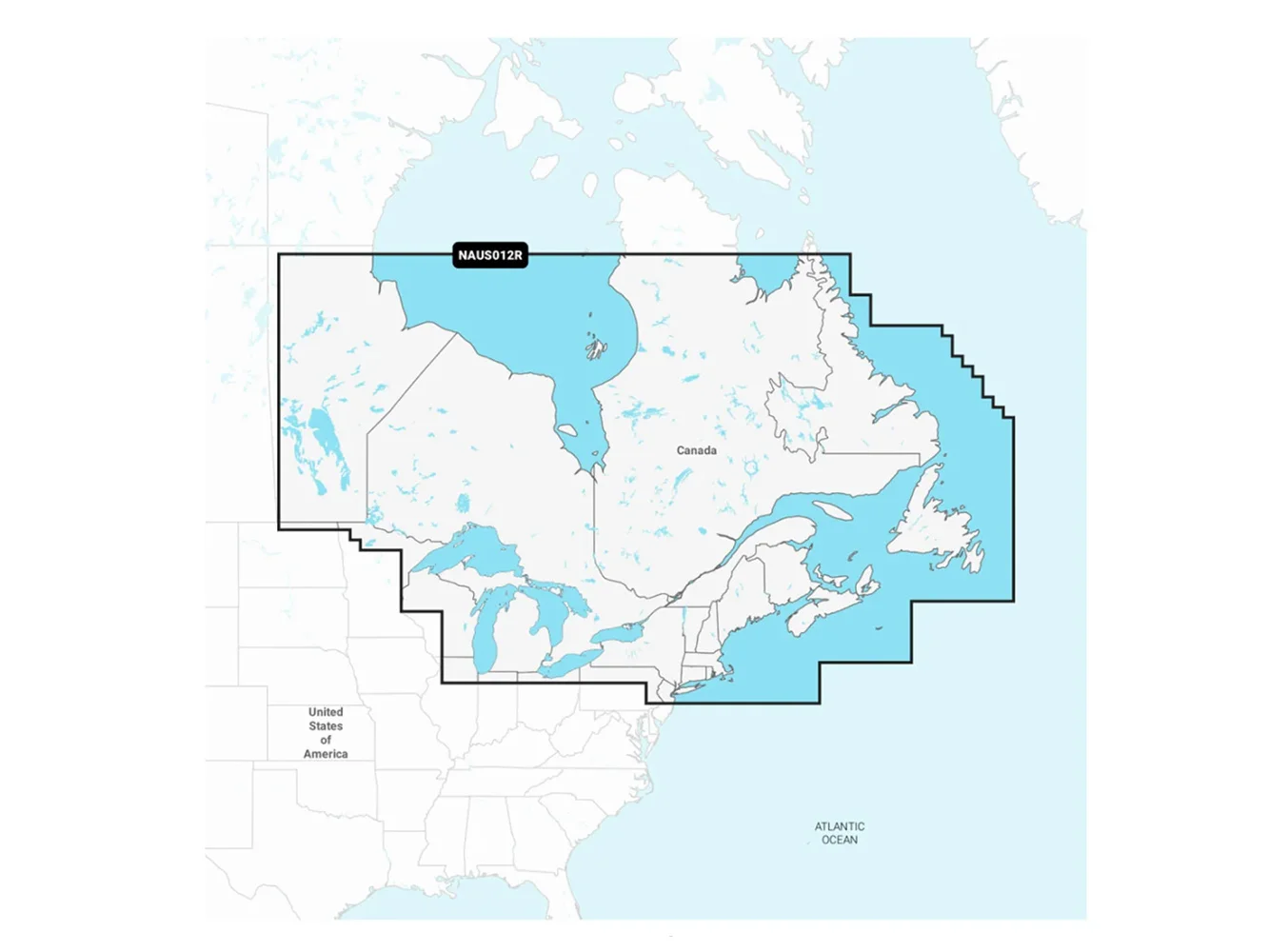 Navionics NAUS012R - Canada, East & Great Lakes - Navionics+
