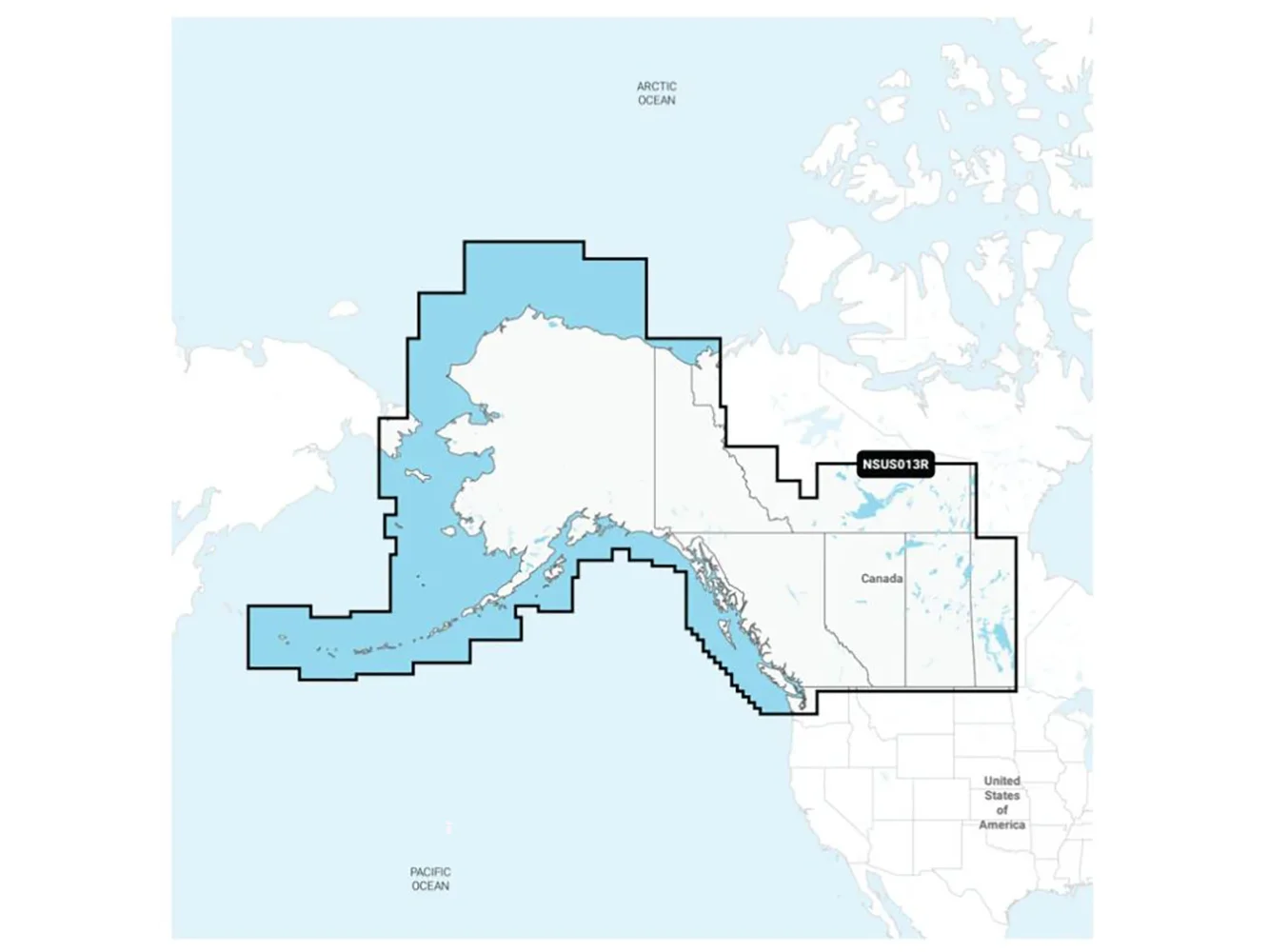 Garmin Navionics+™ NSUS013R Canada, West & Alaska
