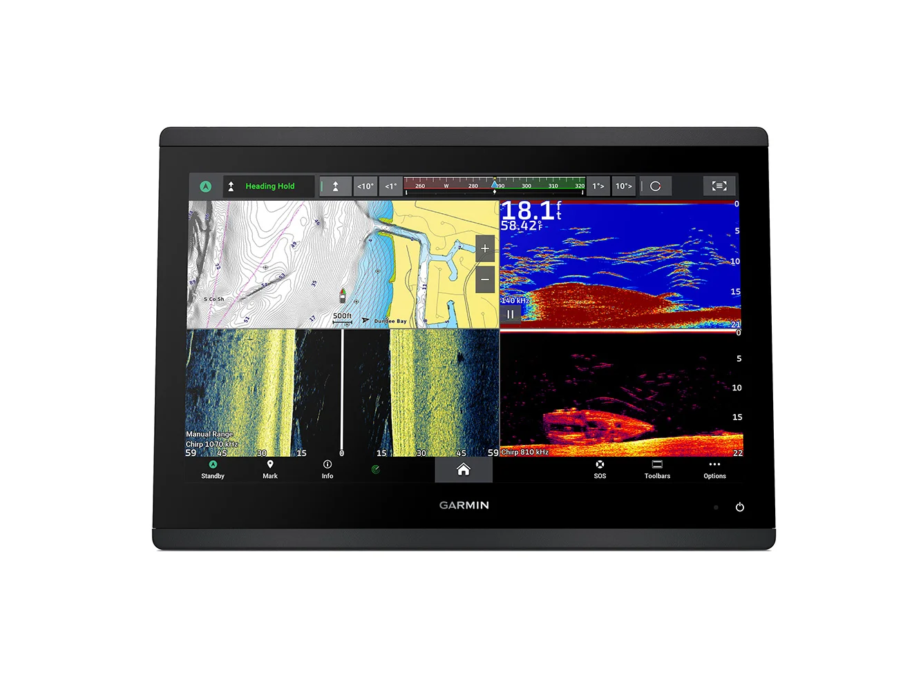 Garmin GPSMAP® 1643xsv Combo GPS/Fishfinder GN+