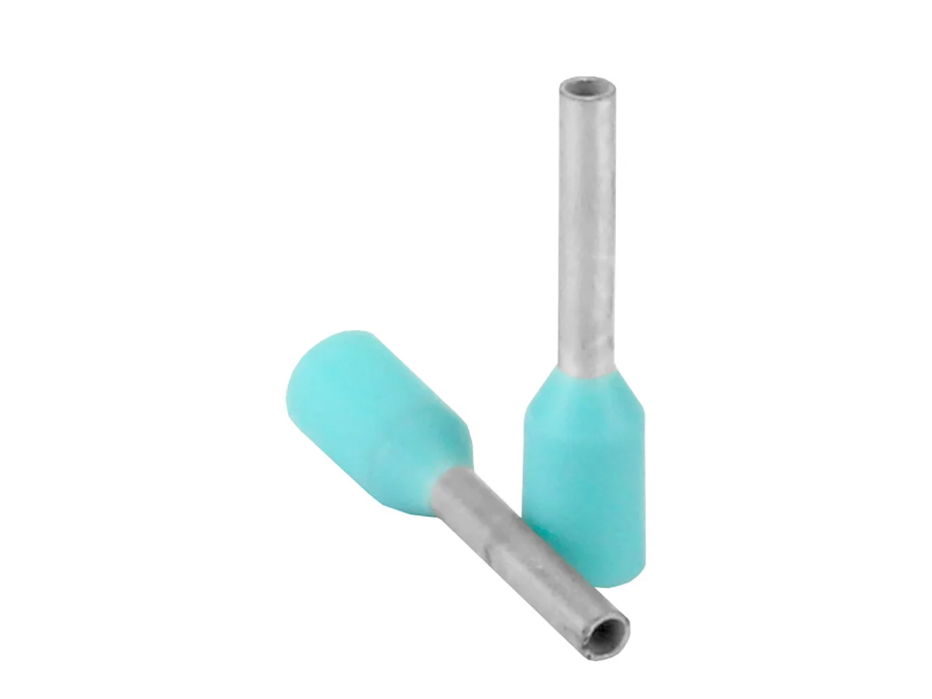 Pacer Turquoise 22-24 AWG Wire Ferrule - 6mm Length - 25 Pack