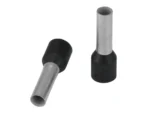 Pacer Black 10 AWG Wire Ferrule - 10mm Length - 25 Pack