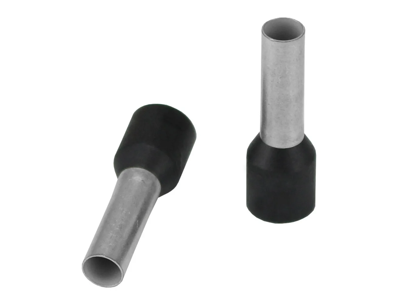 Pacer Black 10 AWG Wire Ferrule - 10mm Length - 25 Pack