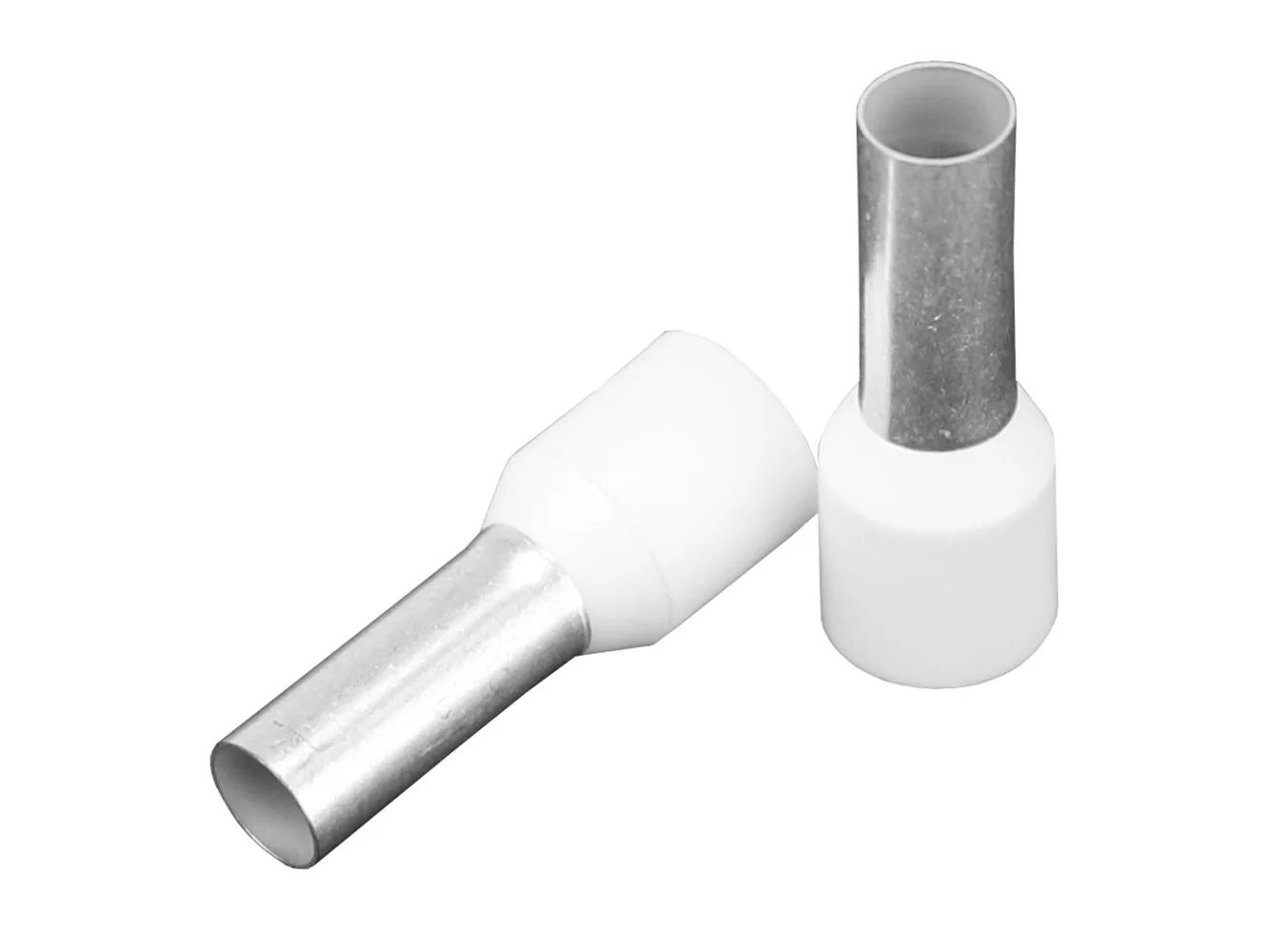 Pacer Ivory 8 AWG Wire Ferrule - 12mm Length - 10 Pack
