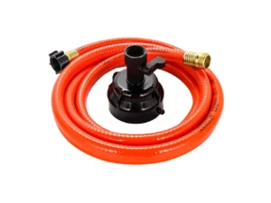 Camco RhinoFlex 10’ Clean Out Hose w/Rinser Cap - 5/8" Internal Diameter
