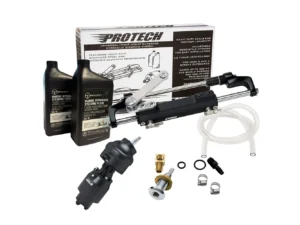 Uflex PROTECH 2.1 Front Mount Tilt OB Hydraulic System - Includes UP28T Helm Pump, Oil, UC128TS-2 Cylinder, & X52 Tilt - No Hoses