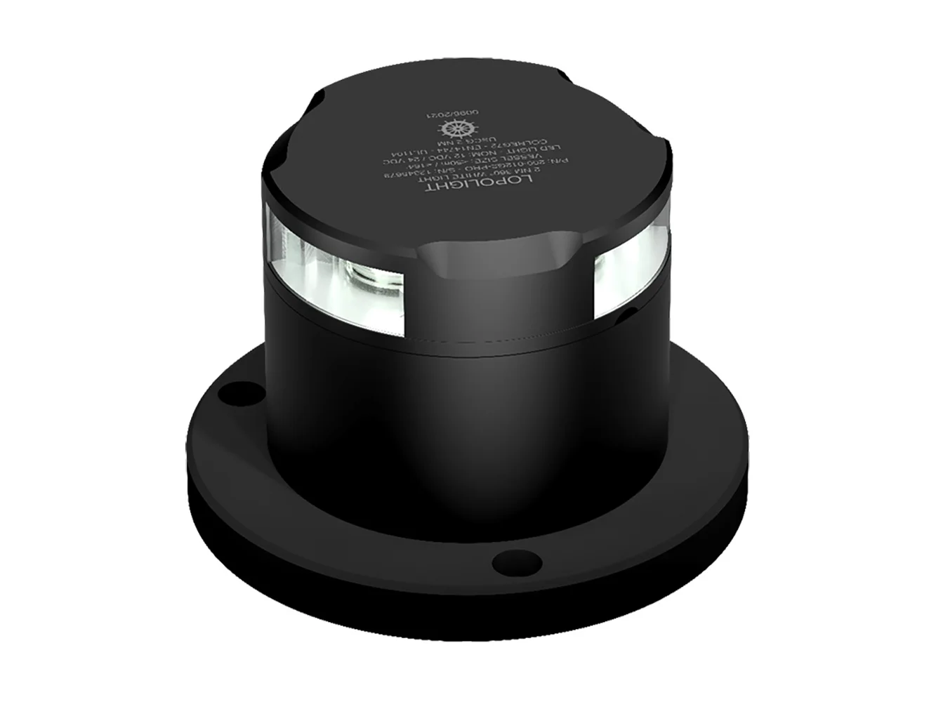 Lopolight 2nm 360° Anchor Light Pro - Black Anodized - White Light