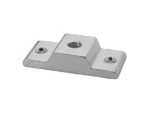 Attwood Sure-Grip Flat Rail Base - Fits Square Rail